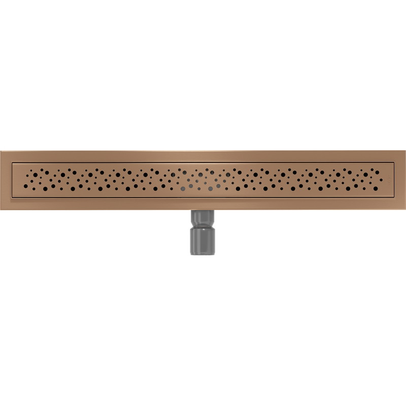 Mexen Flat M12 odpływ liniowy 70 cm, miedź szczotkowana - 1C21070-15