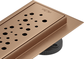 Mexen Flat M12 odpływ liniowy 100 cm, miedź szczotkowana - 1C21100-15