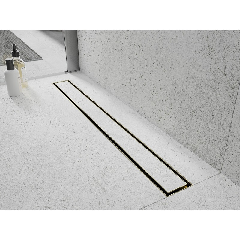 Mexen Flat M13 odpływ liniowy 2w1 50 cm, złoty - 1510050-15