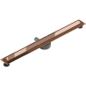 Mexen Flat 360° M13 odpływ liniowy obrotowy 2w1 100 cm, różowe złoto - 1610100-40