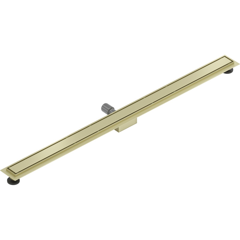 Mexen Flat M13 odpływ liniowy 2w1 140 cm, złoty szczotkowany - 1A10140