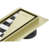 Mexen Flat M13 odpływ liniowy 2w1 160 cm, złoty szczotkowany - 1A10160