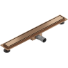 Mexen Flat M13 odpływ liniowy 2w1 70 cm, miedź szczotkowana - 1C10070-15