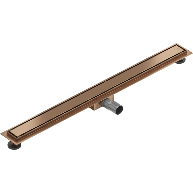 Mexen Flat M13 odpływ liniowy 2w1 90 cm, miedź szczotkowana - 1C10090-15