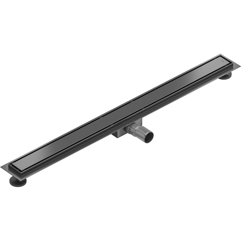 Mexen Flat M13 odpływ liniowy 2w1 80 cm, gun gray szczotkowany - 1E10080-15