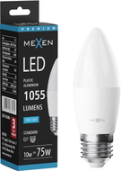 Mexen Nova żarówka LED E27, C37, 10W, Zimna - 6500K, 1055 lm - L102-E27-1065-01