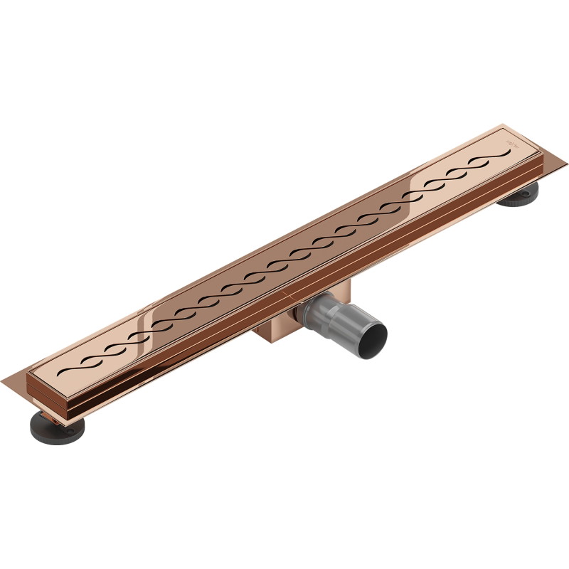 Mexen Flat M18 odpływ liniowy 50 cm, różowe złoto - 1623050-15