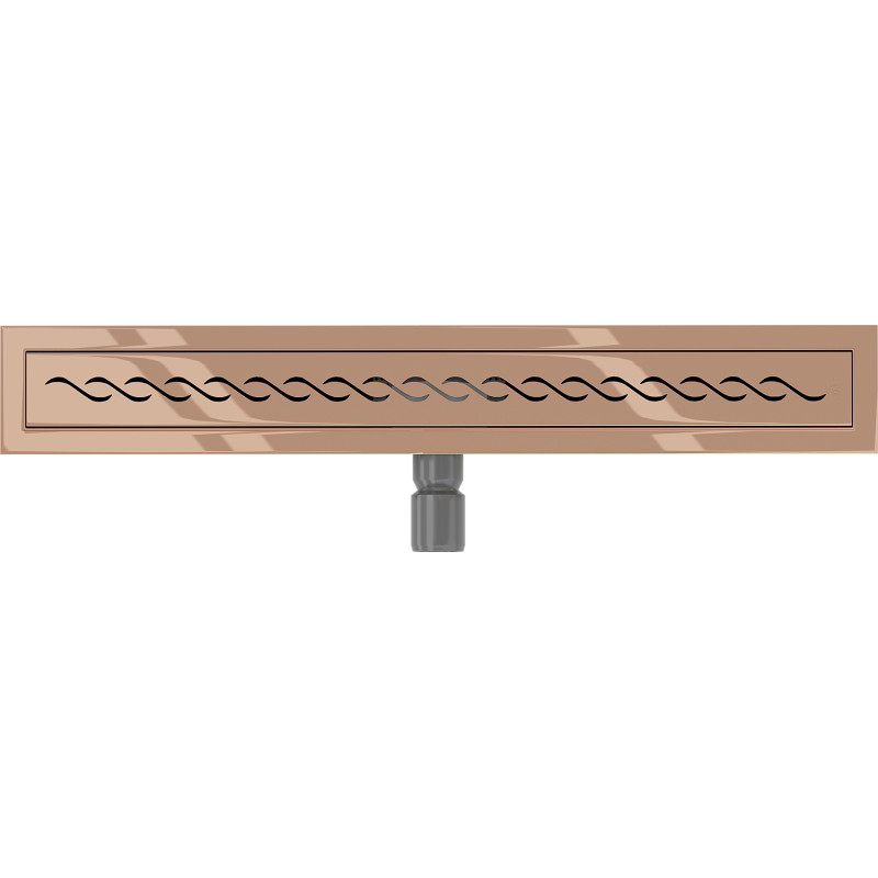 Mexen Flat M18 odpływ liniowy 50 cm, różowe złoto - 1623050-15