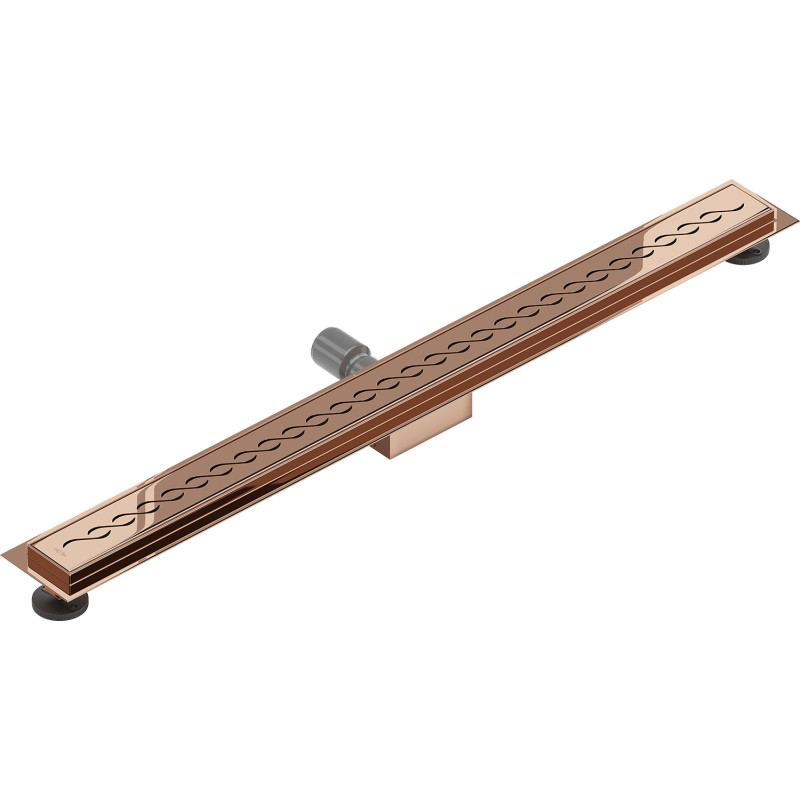 Mexen Flat M18 odpływ liniowy 90 cm, różowe złoto - 1623090-15
