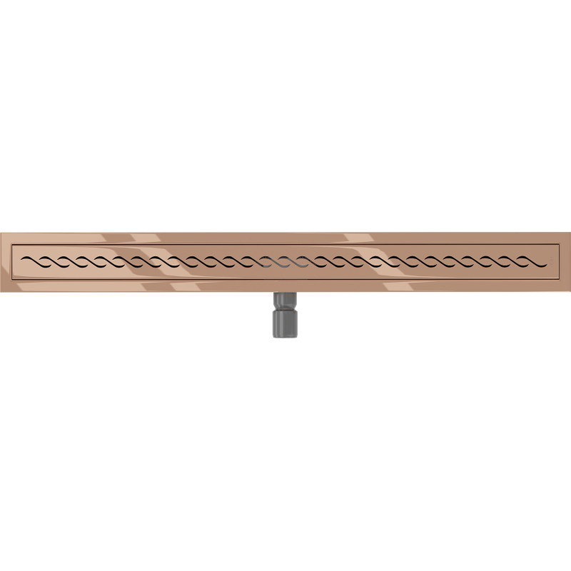 Mexen Flat M18 odpływ liniowy 90 cm, różowe złoto - 1623090-15