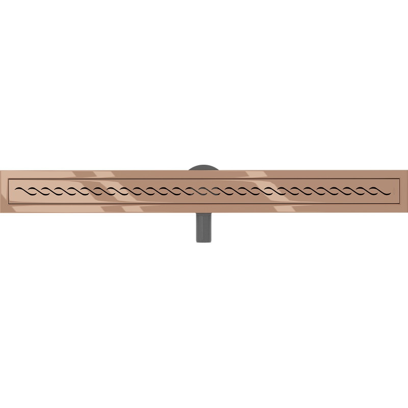 Mexen Flat 360° M18 odpływ liniowy obrotowy 80 cm, różowe złoto - 1623080-40