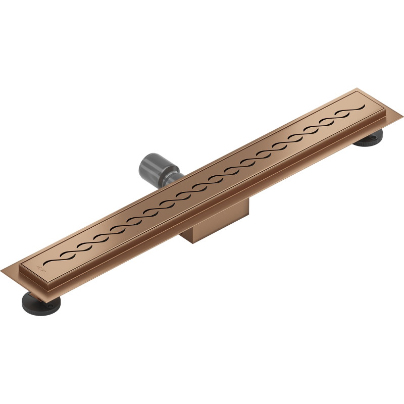 Mexen Flat M18 odpływ liniowy 60 cm, miedź szczotkowana - 1C23060-15