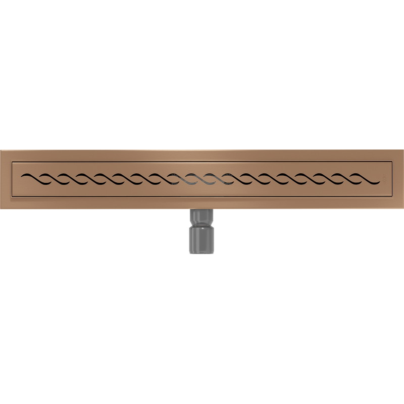 Mexen Flat M18 odpływ liniowy 60 cm, miedź szczotkowana - 1C23060-15