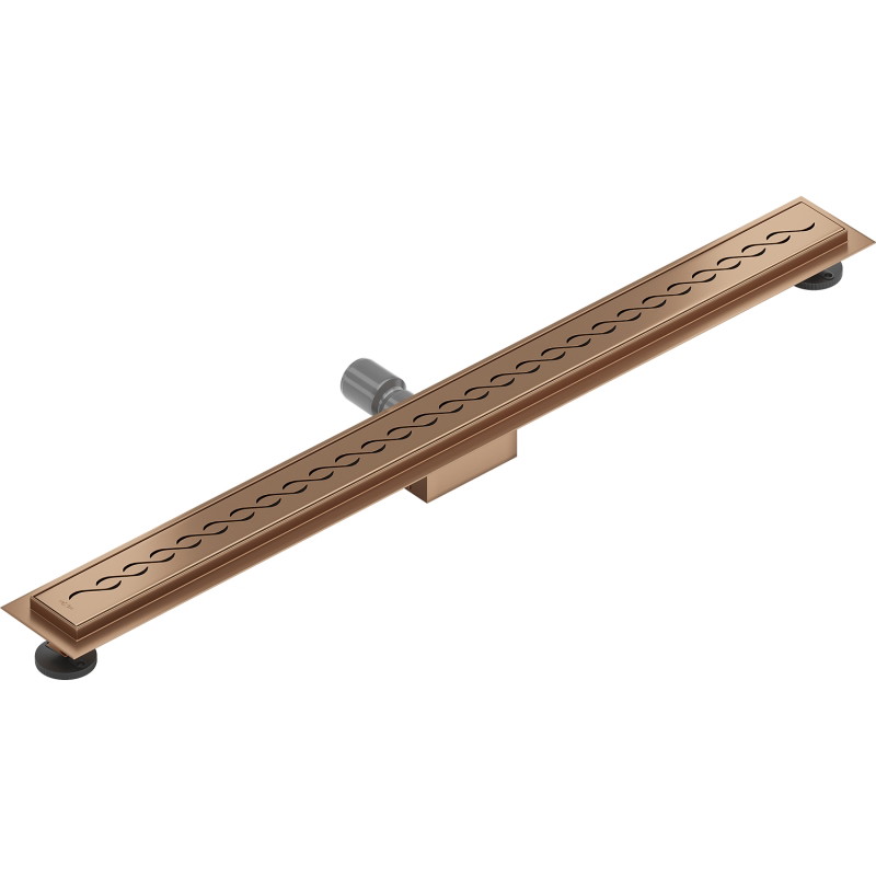 Mexen Flat M18 odpływ liniowy 80 cm, miedź szczotkowana - 1C23080-15
