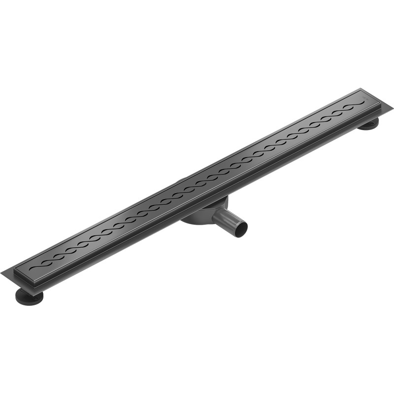 Mexen Flat 360° M18 odpływ liniowy obrotowy 90 cm, gun gray szczotkowany - 1E23090-40