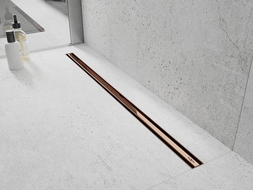Mexen Flat 360° Slim odpływ liniowy obrotowy 50 cm, różowe złoto - 1641050