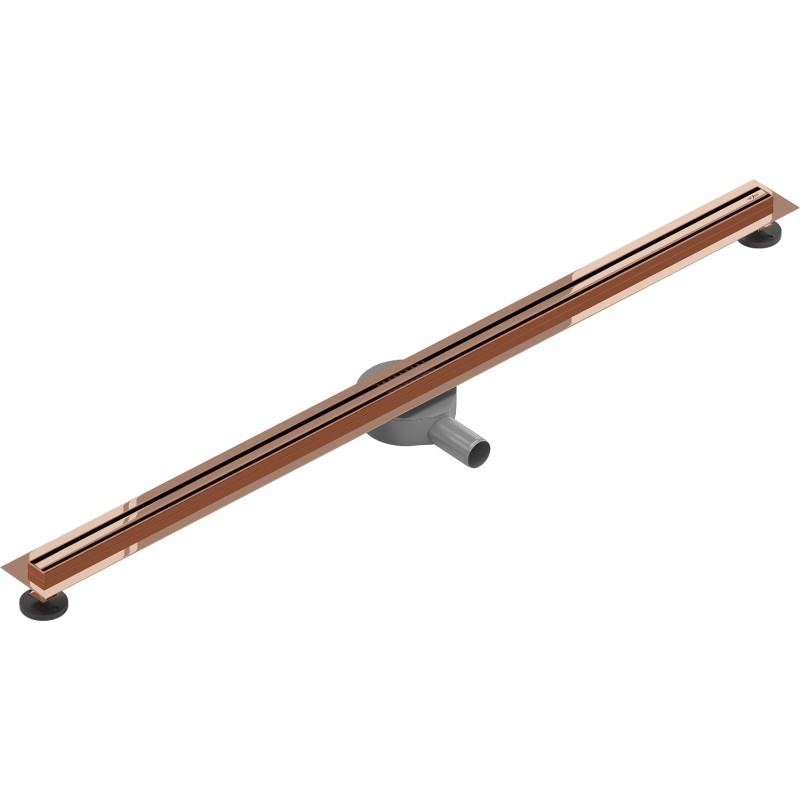 Mexen Flat 360° Slim odpływ liniowy obrotowy 150 cm, różowe złoto - 1641150