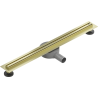 Mexen Flat 360° Slim odpływ liniowy obrotowy 60 cm, złoty szczotkowany - 1A41060