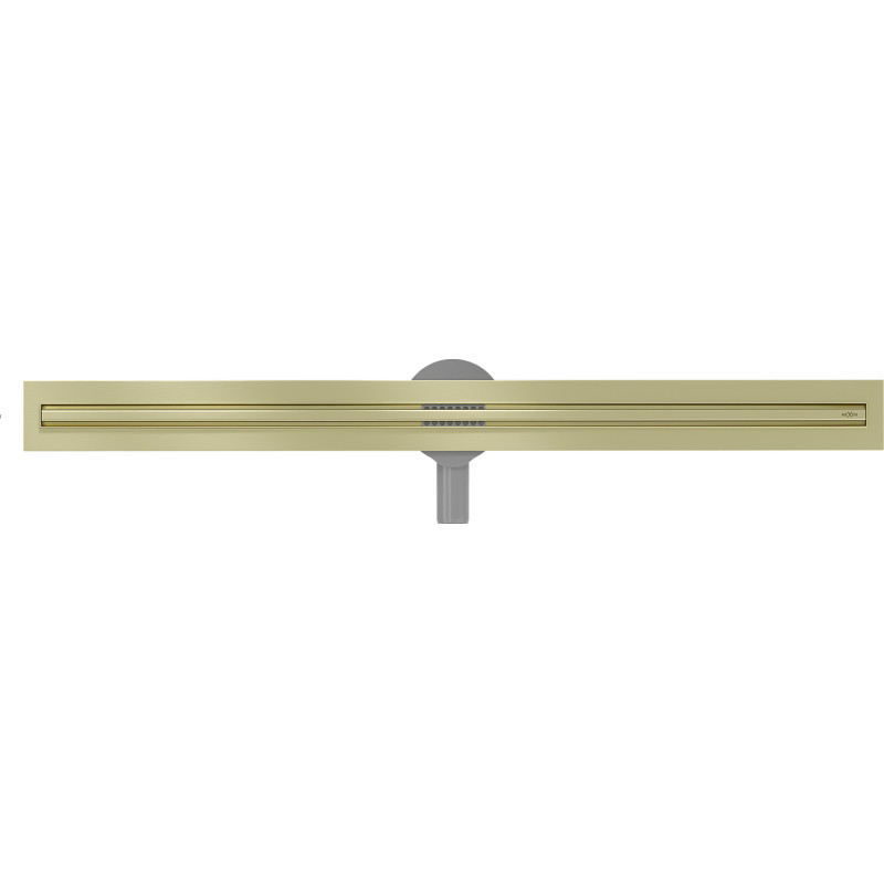 Mexen Flat 360° Slim odpływ liniowy obrotowy 90 cm, złoty szczotkowany - 1A41090
