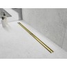 Mexen Flat 360° Slim odpływ liniowy obrotowy 150 cm, złoty szczotkowany - 1A41150