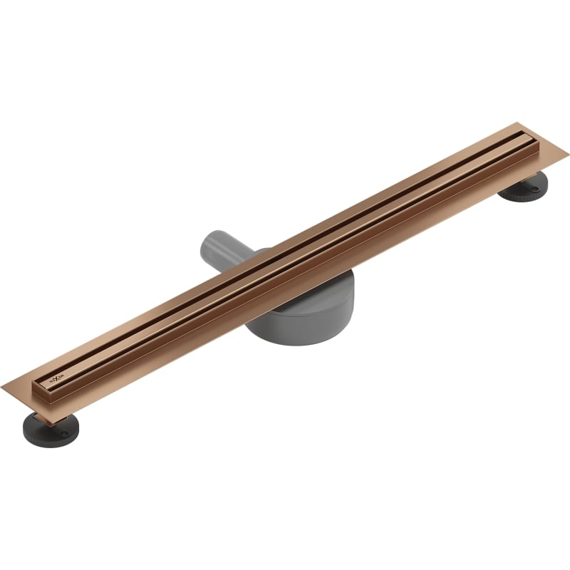 Mexen Flat 360° Slim odpływ liniowy obrotowy 50 cm, miedź szczotkowana - 1C41050