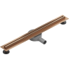 Mexen Flat 360° Slim odpływ liniowy obrotowy 50 cm, miedź szczotkowana - 1C41050