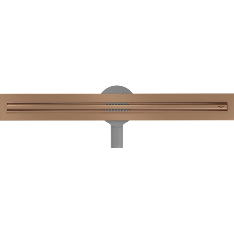 Mexen Flat 360° Slim odpływ liniowy obrotowy 50 cm, miedź szczotkowana - 1C41050