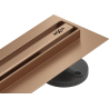 Mexen Flat 360° Slim odpływ liniowy obrotowy 70 cm, miedź szczotkowana - 1C41070