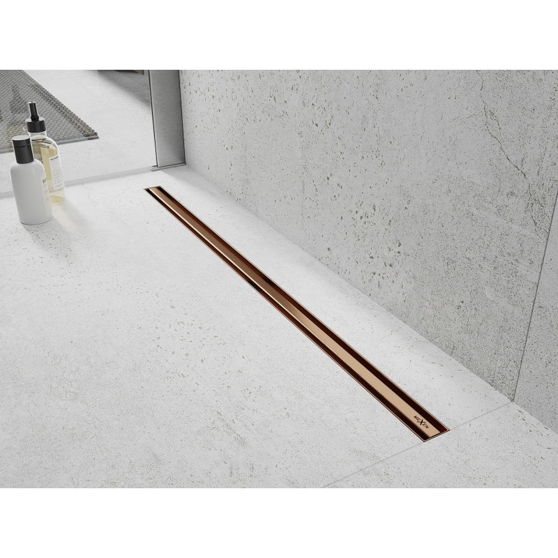 Mexen Flat 360° Slim odpływ liniowy obrotowy 70 cm, miedź szczotkowana - 1C41070