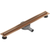 Mexen Flat 360° Slim odpływ liniowy obrotowy 70 cm, miedź szczotkowana - 1C41070