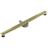 Mexen Flat 360° Slim odpływ liniowy obrotowy 90 cm, złoty szczotkowany - 1A41090