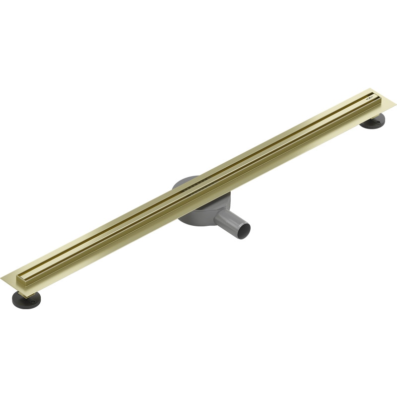 Mexen Flat 360° Slim odpływ liniowy obrotowy 90 cm, złoty szczotkowany - 1A41090