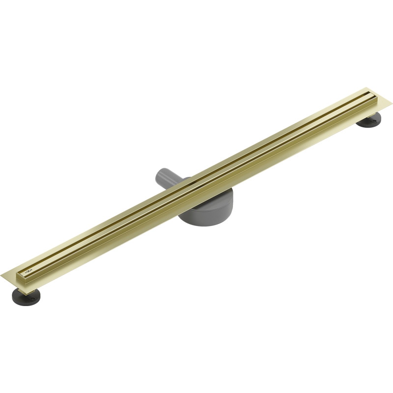 Mexen Flat 360° Slim odpływ liniowy obrotowy 80 cm, złoty szczotkowany - 1A41080