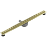 Mexen Flat 360° Slim odpływ liniowy obrotowy 80 cm, złoty szczotkowany - 1A41080
