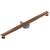 Mexen Flat 360° Slim odpływ liniowy obrotowy 80 cm, miedź szczotkowana - 1C41080