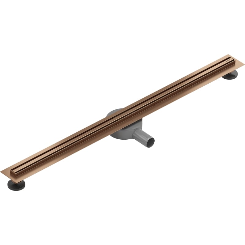 Mexen Flat 360° Slim odpływ liniowy obrotowy 80 cm, miedź szczotkowana - 1C41080