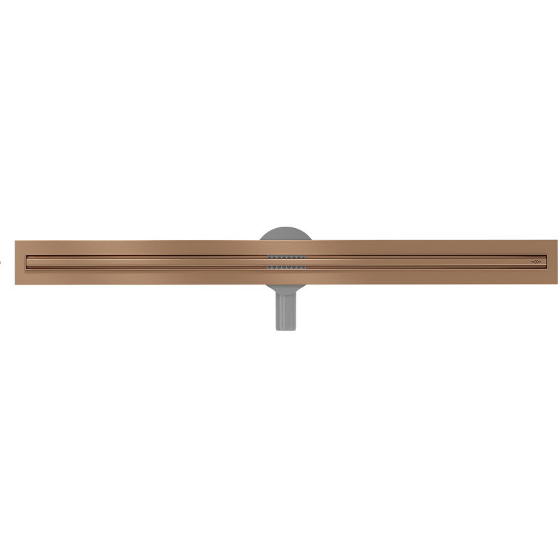 Mexen Flat 360° Slim odpływ liniowy obrotowy 90 cm, miedź szczotkowana - 1C41090