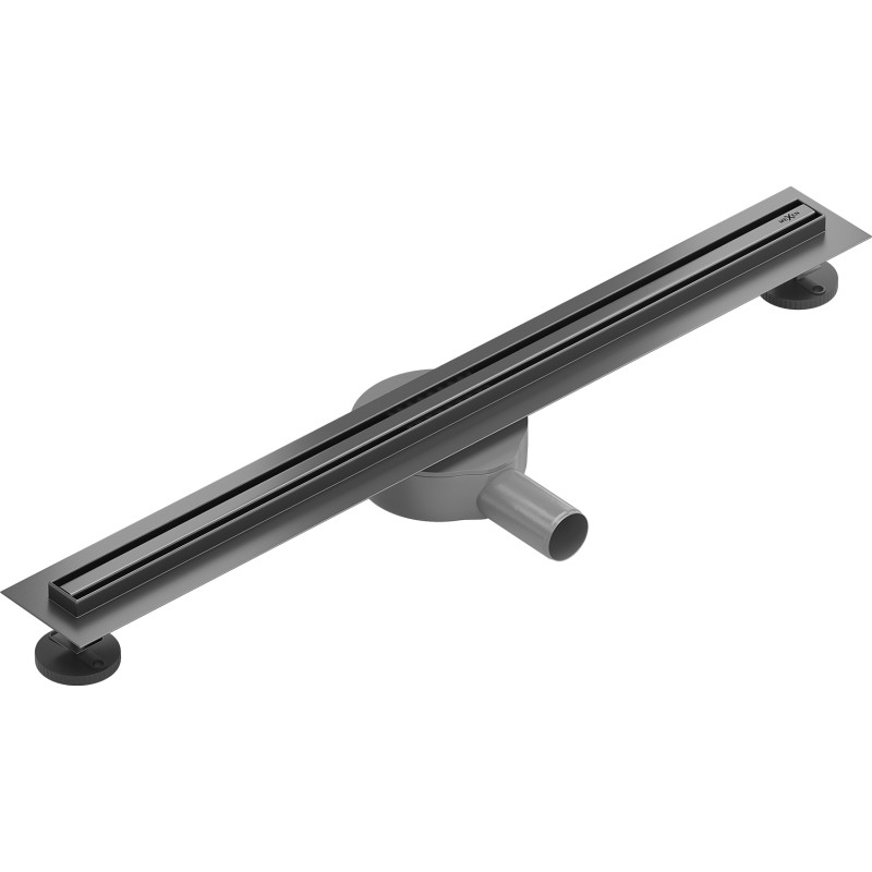 Mexen Flat 360° Slim odpływ liniowy obrotowy 70 cm, gun gray szczotkowany - 1E41070