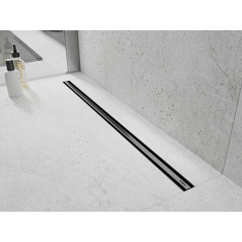 Mexen Flat 360° Slim odpływ liniowy obrotowy 140 cm, gun gray szczotkowany - 1E41140