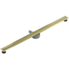 Mexen Flat 360° Slim odpływ liniowy obrotowy 120 cm, złoty szczotkowany - 1A41120