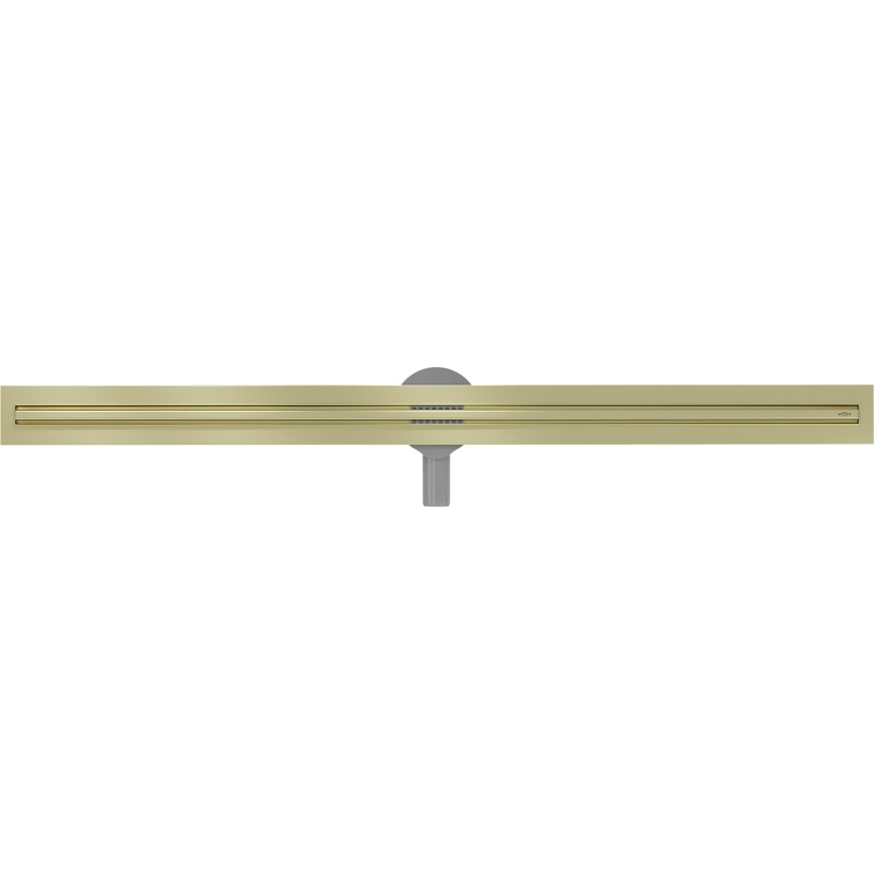 Mexen Flat 360° Slim odpływ liniowy obrotowy 160 cm, złoty szczotkowany - 1A41160