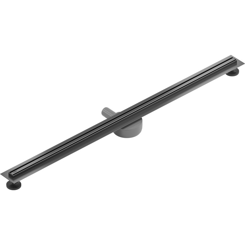 Mexen Flat 360° Slim odpływ liniowy obrotowy 160 cm, gun gray szczotkowany - 1E41160