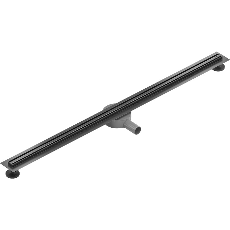 Mexen Flat 360° Slim odpływ liniowy obrotowy 160 cm, gun gray szczotkowany - 1E41160