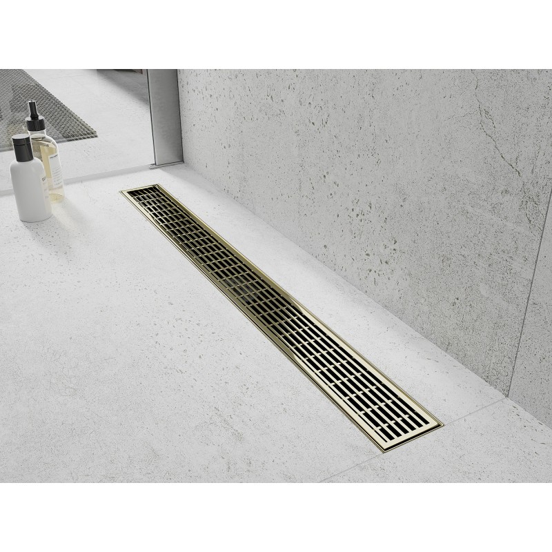 Mexen Flat 360° M33 odpływ liniowy obrotowy 60 cm, złoty - 1533060-40
