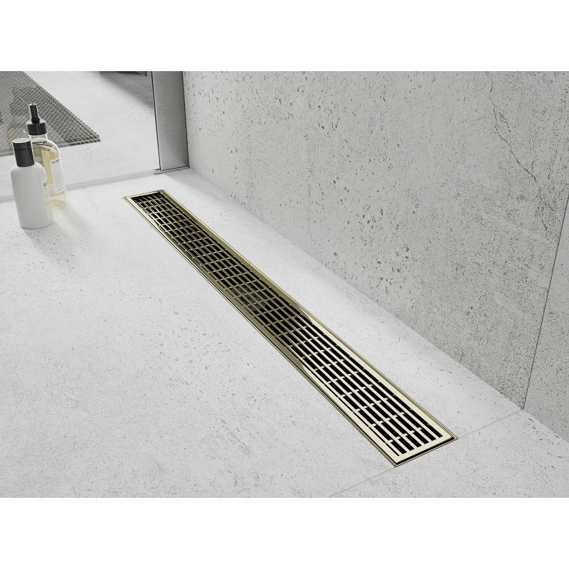Mexen Flat 360° M33 odpływ liniowy obrotowy 50 cm, złoty - 1533050-40
