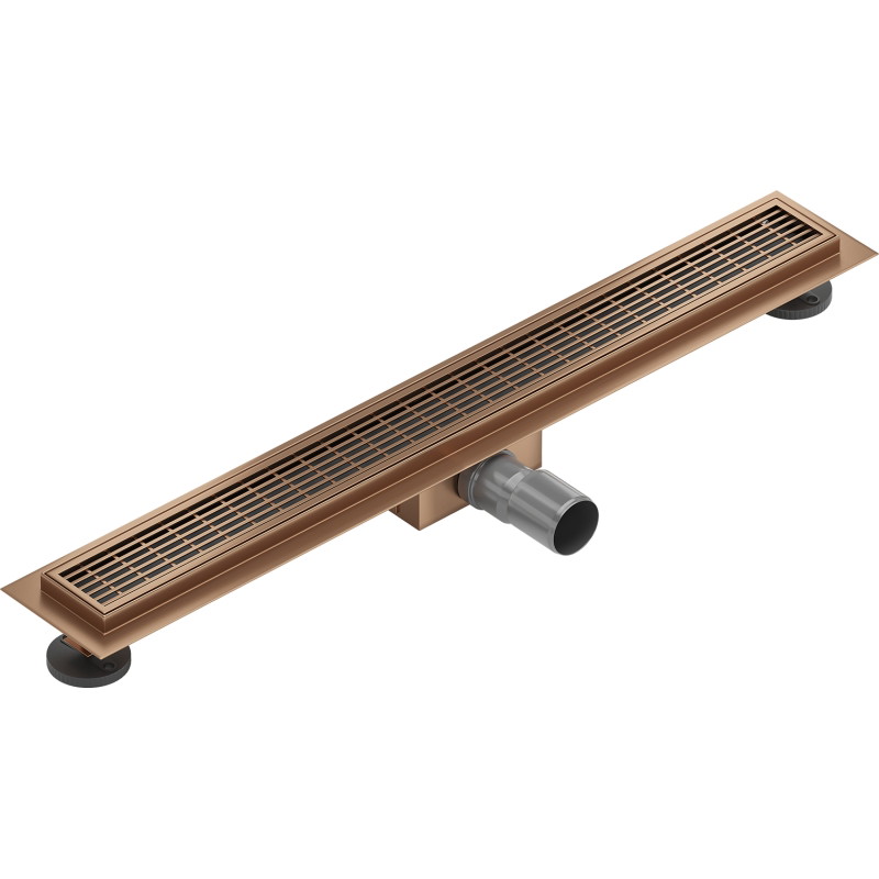 Mexen Flat M33 odpływ liniowy 60 cm, miedź szczotkowana - 1C33060-15