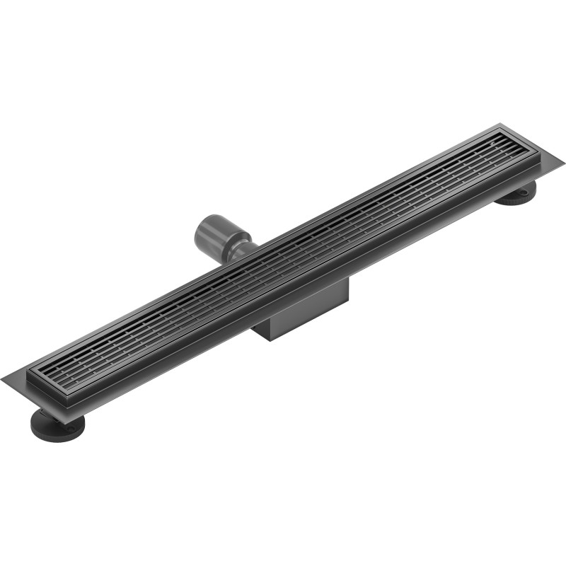 Mexen Flat M33 odpływ liniowy 50 cm, gun gray szczotkowany - 1E33050-15