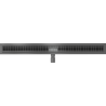 Mexen Flat M33 odpływ liniowy 100 cm, gun gray szczotkowany - 1E33100-15