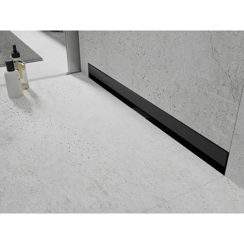 Mexen Flat Wall odpływ liniowy ścienny 2w1 70 cm, czarny - 1730070