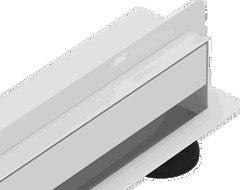 Mexen Flat Wall odpływ liniowy ścienny 2w1 50 cm, biały - 1230050